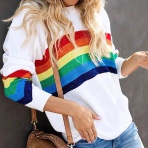 VICI Rainbow Sweater - NWOT Size S